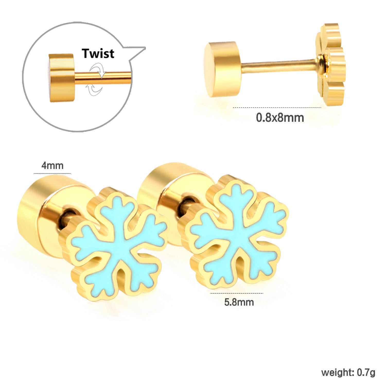 Damen Ohrstecker im kreativen Geschenkdesign Shop Nory