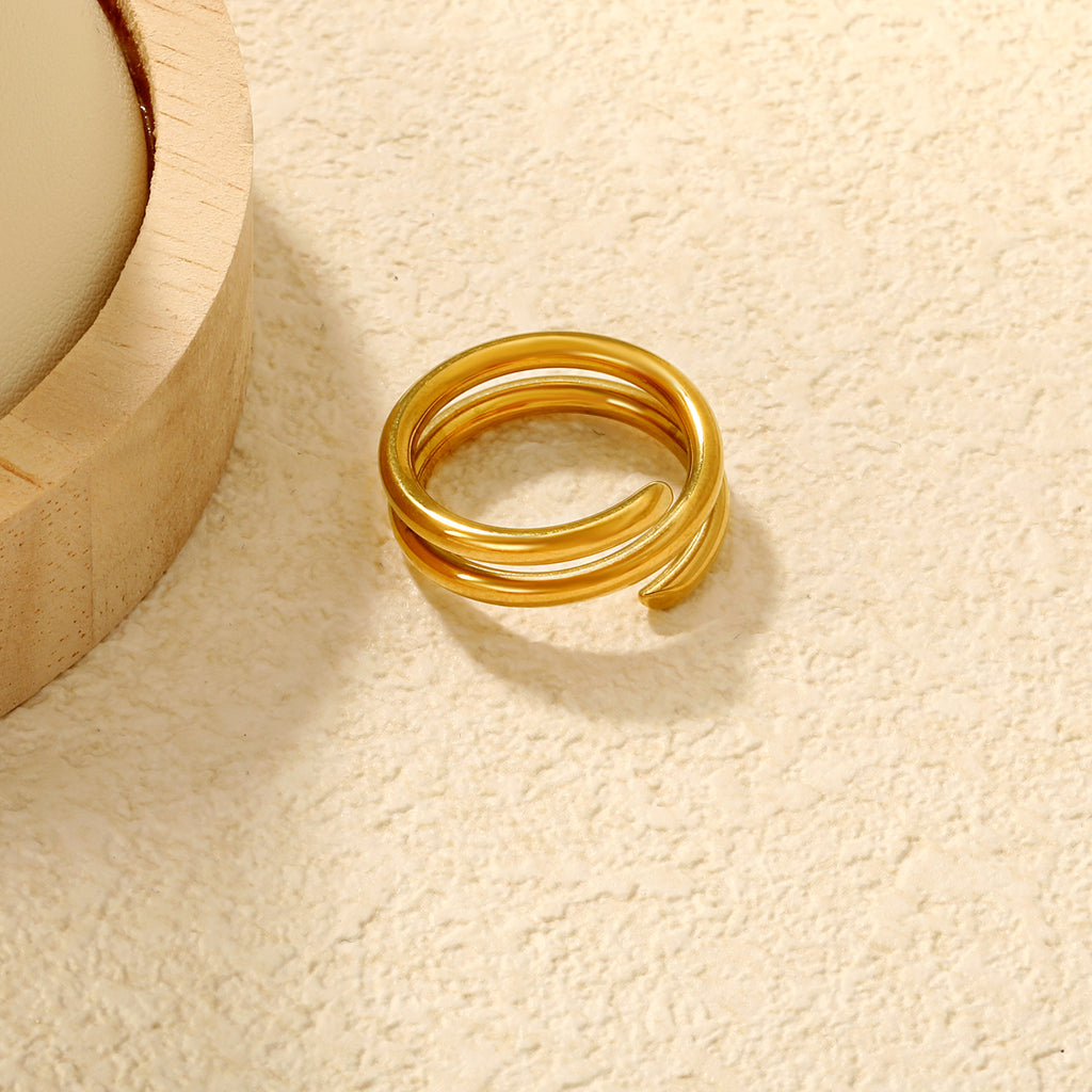 Damen Ring mit modernem, unterbrochenem Design Shop Nory