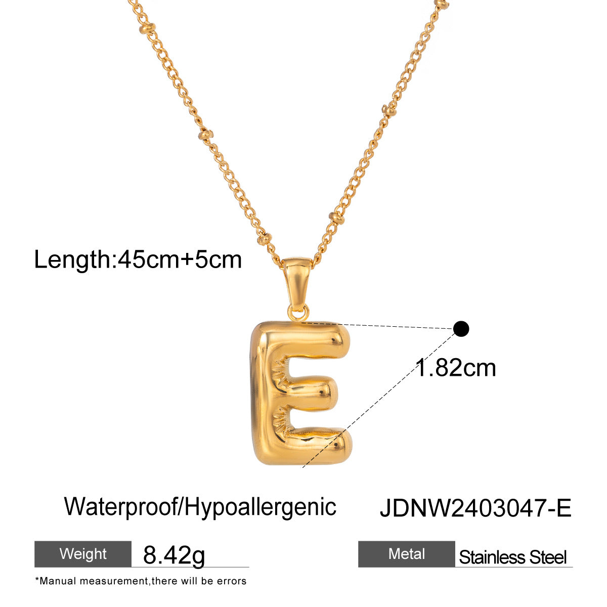 Damen Halskette mit persönlichem Z-Anhänger aus hochwertigem Edelstahl Shop Nory