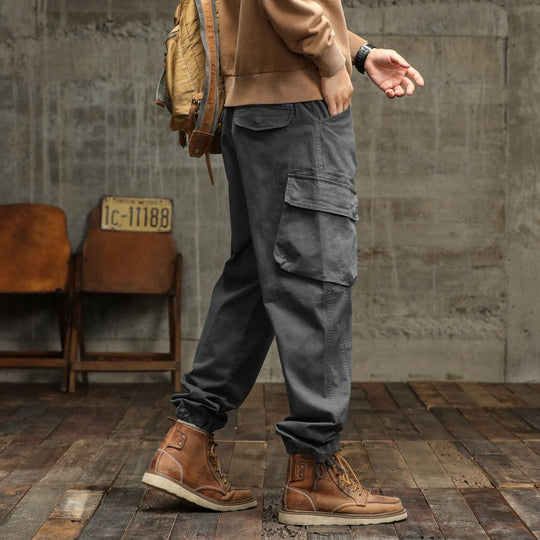 Herren Cargo-Joggerhose mit Utility-Taschen und elastischen Bündchen Shop Nory