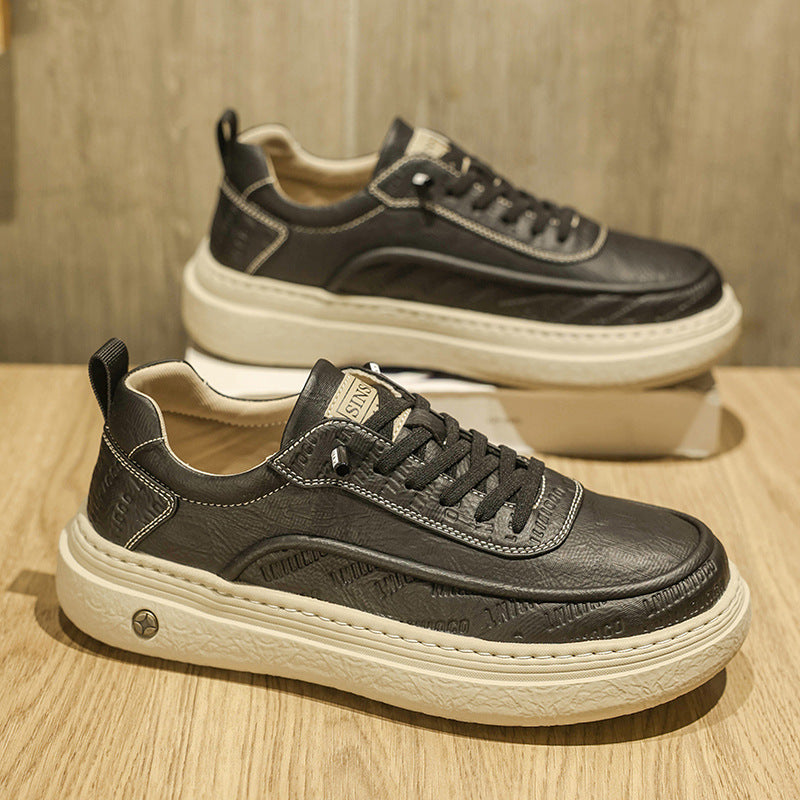 Damen Komfortable Sneakers aus hochwertigem Leder mit dämpfender Laufsohle Shopnory