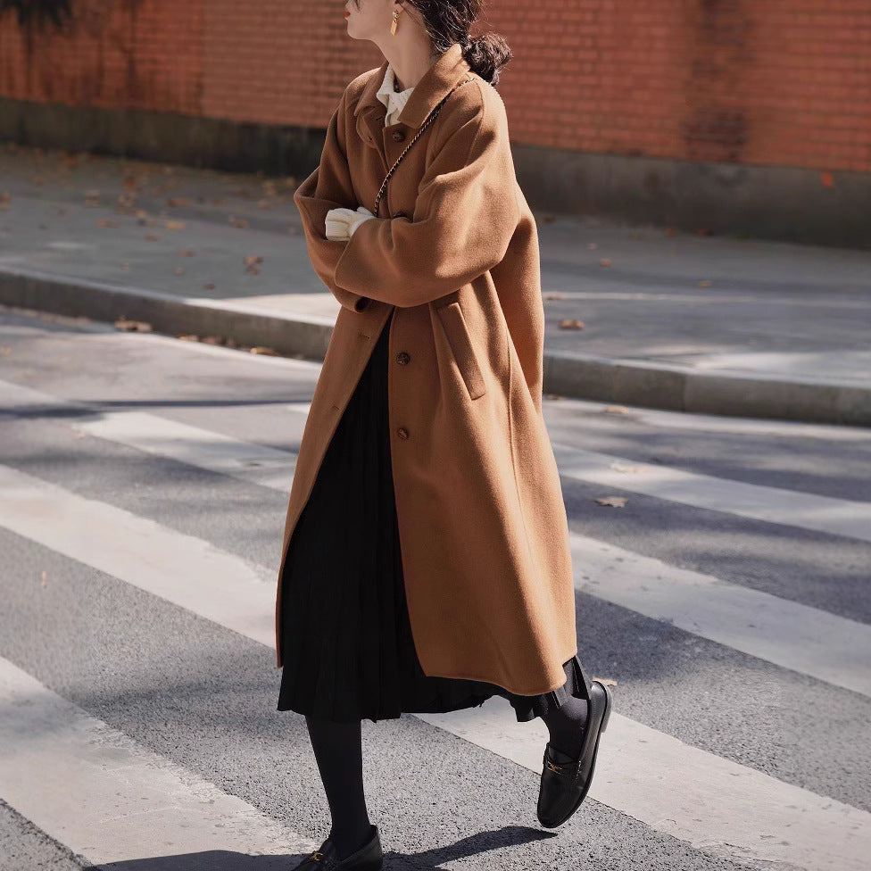 Damen Modische Oversize Wolljacke Shop Nory