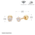 Damen Ohrstecker mit funkelndem Zirkon und hochwertiger 925er Sterling Silberfassung Shop Nory