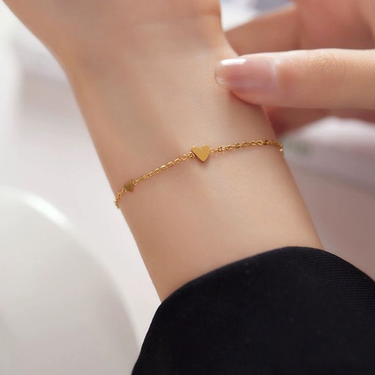 Frauen Herz-Akzent Kette Fußkettchen Shop Nory