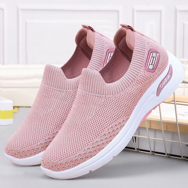 Damen nan nahtloser Strick-Slipper mit elastischem Einstieg und stoßdämpfender Komfortsohle Shop Nory