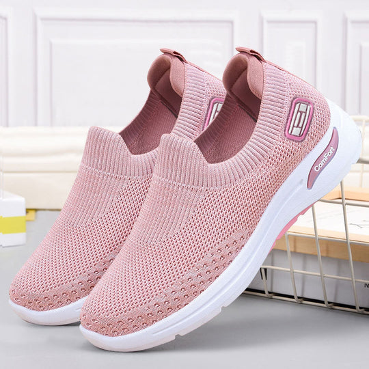 Damen nan nahtloser Strick-Slipper mit elastischem Einstieg und stoßdämpfender Komfortsohle Shop Nory