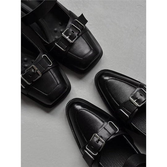 Damen Schnallen‑Monkstrap Slipper mit niedrigem Blockabsatz Shop Nory