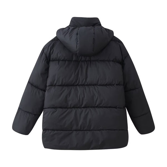 Damen Oversize-Steppmantel mit Kapuze und wattierter Thermofüllung Shop Nory