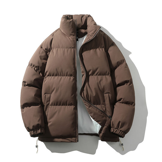 Unisex Wattierte Stepp-Übergangsjacke mit hohem Kragen und verstellbarem Saum Shop Nory