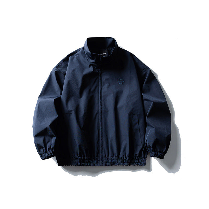 Herren Windbreaker-Jacke im Boxy‑Schnitt mit Stehkragen und elastischem Saum Shop Nory