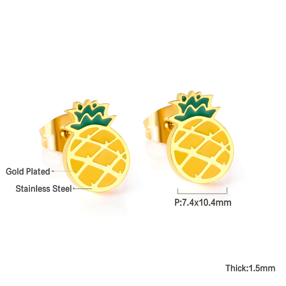 Damen Ohrstecker im fröhlichen Wassermelonen-Design Shop Nory