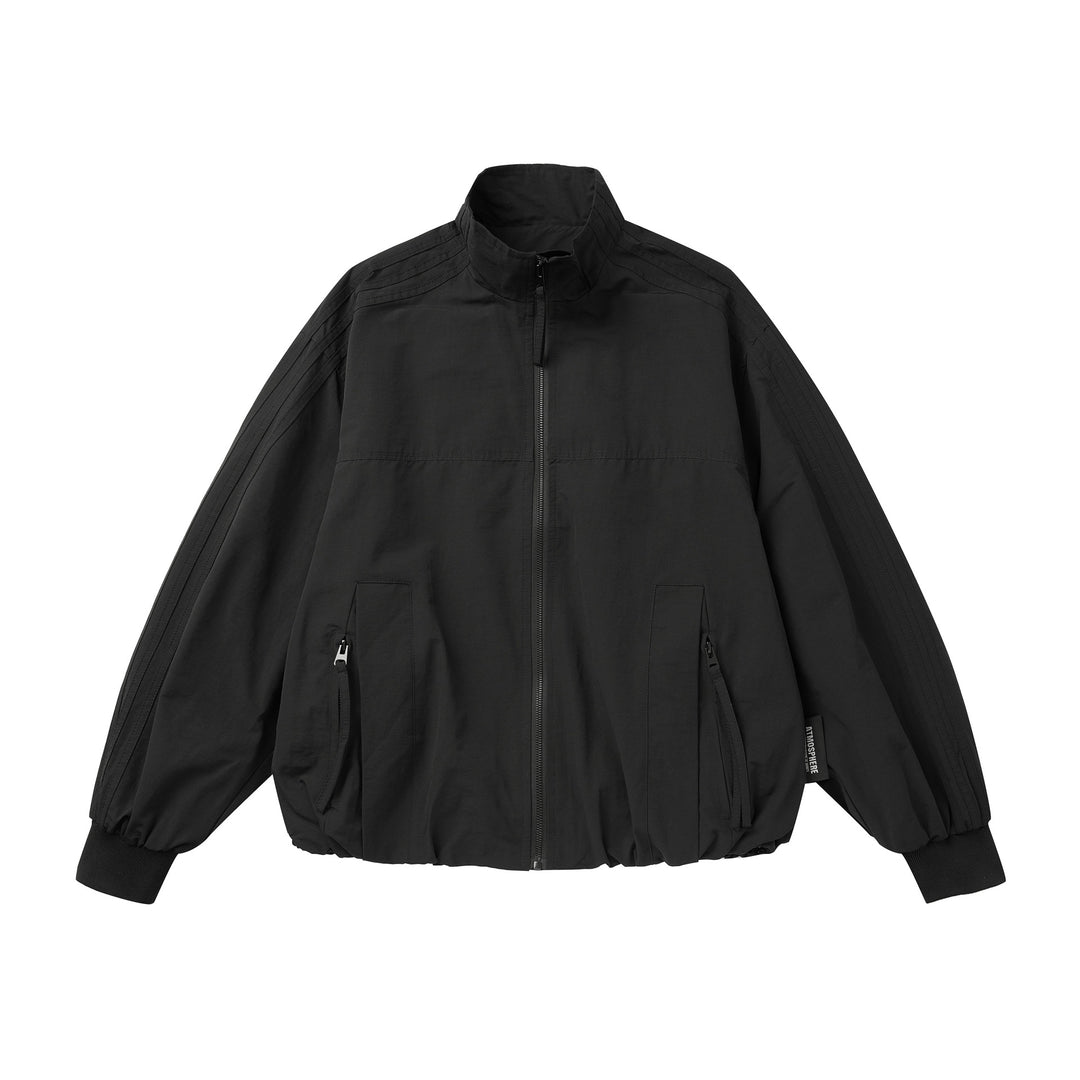 Unisex Leichter Windbreaker‑Blouson mit hohem Stehkragen und Funktionstaschen Shop Nory