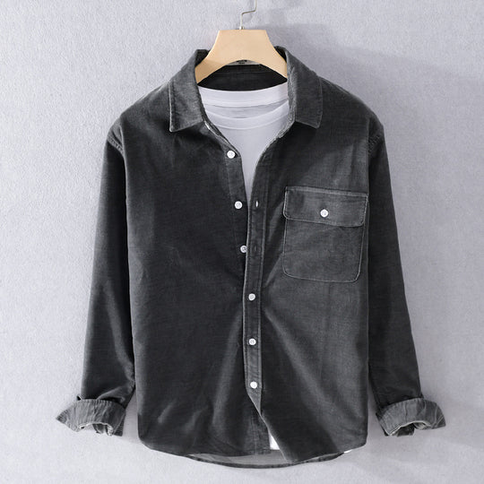 Herren Feine Cord‑Hemdjacke mit Pattentasche und legerem Schnitt Shop Nory