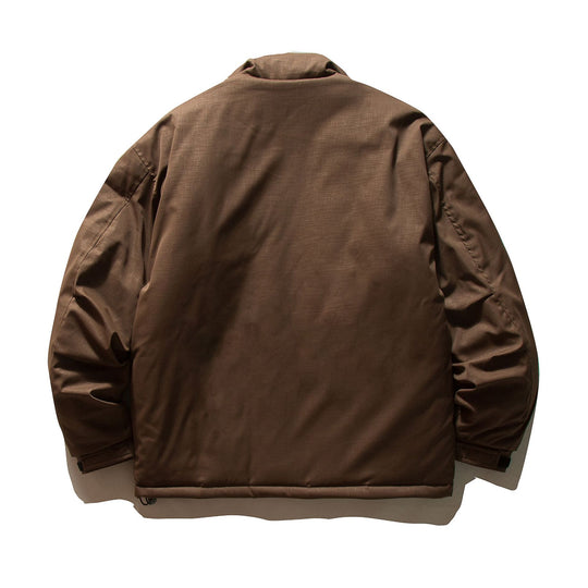 Unisex Boxy-gefüllte Pufferjacke mit hohem Stehkragen und Utility‑Taschen Shop Nory