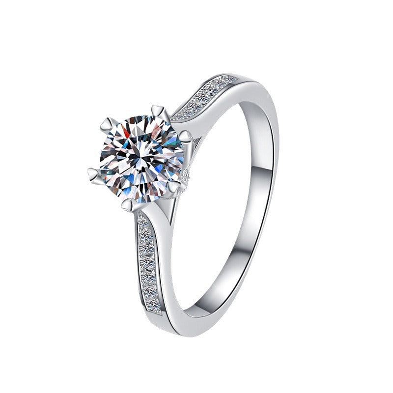 Damen Verlobungsring mit glitzerndem Zirkonia-Besatz Shop Nory