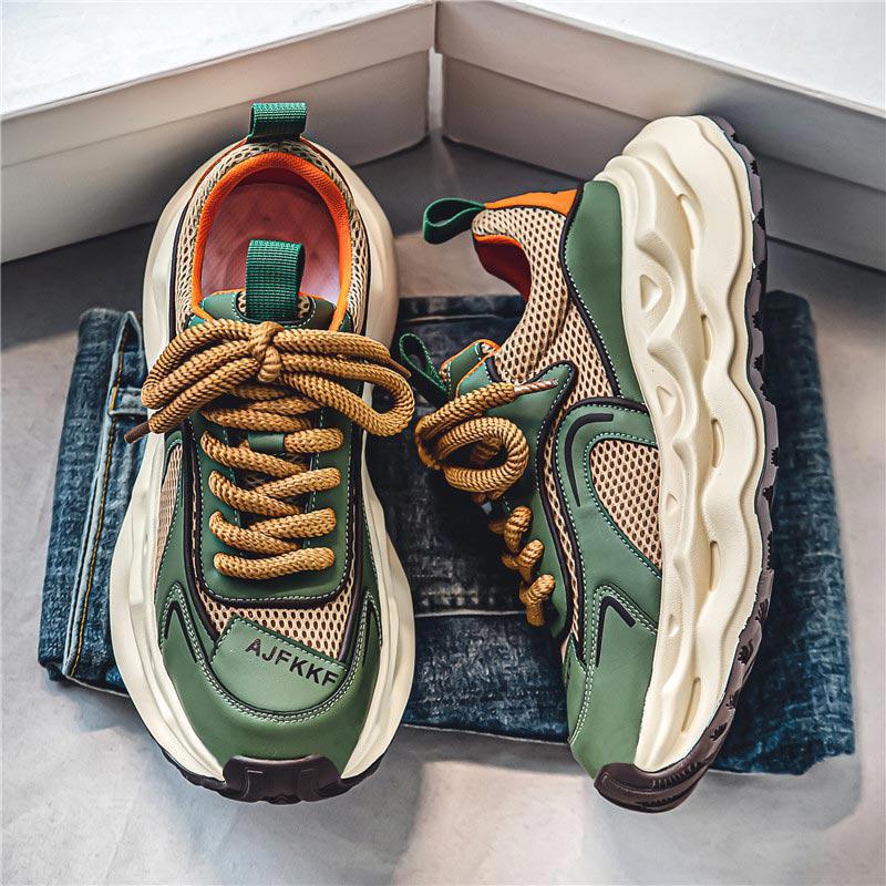 Damen Voluminöse Retro-Chunky-Sneaker mit atmungsaktivem Mesh-Overlay und skulpturaler Komfortsohle Shopy Nory