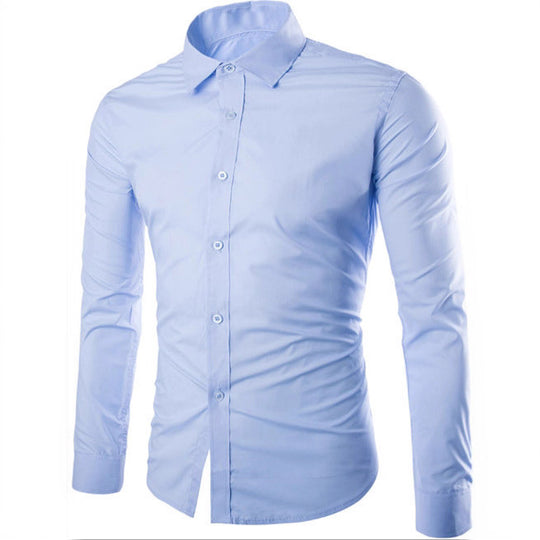 Herren tailliertes Business-Hemd mit Kentkragen, leichtem Stretch und schmaler Silhouette Shop Nory
