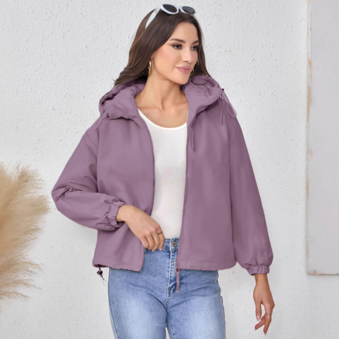 Damen Wattierte Kapuzenjacke mit Tunnelzug, Zweifach-Frontreißverschluss und elastischen Bündchen Shop Nory