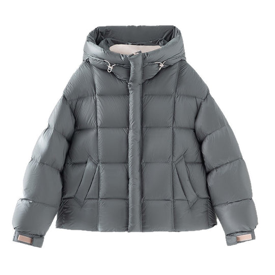 Damen Kurze Stepp-Daunenjacke mit Kapuze Shop Nory