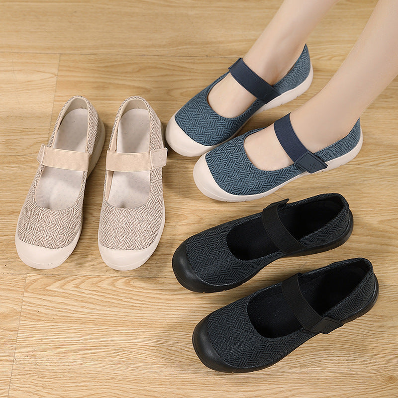 Damen Bequeme Hausschuhe mit verstellbarem Riemen