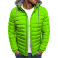 Herren Steppjacke mit abnehmbarer Kapuze und praktischem Innenfutter