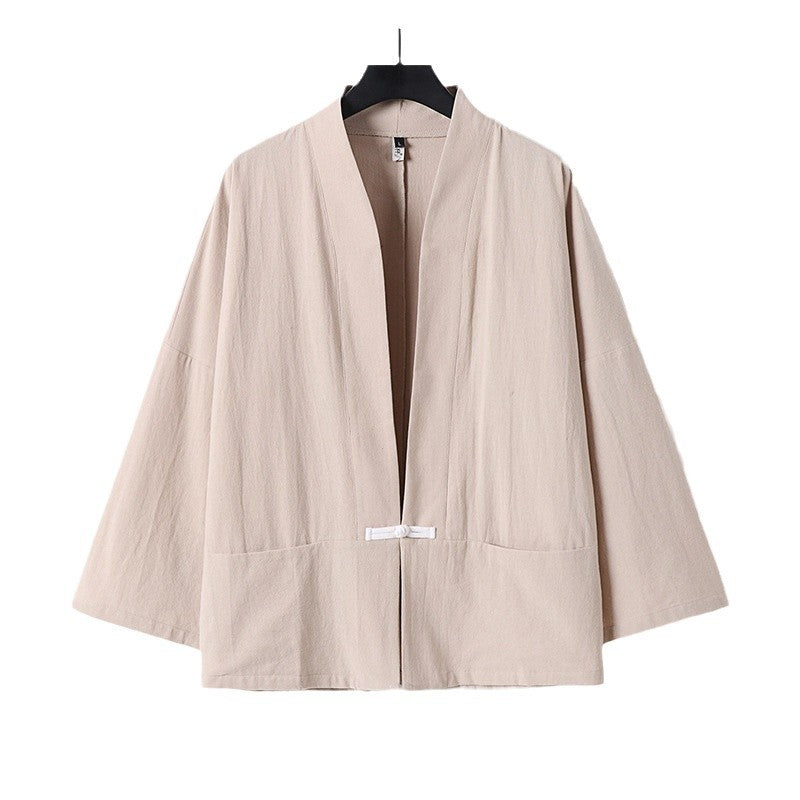 Damen Leichte Kimono-Jacke aus Baumwollmix mit lockerer Passform Shop Nory