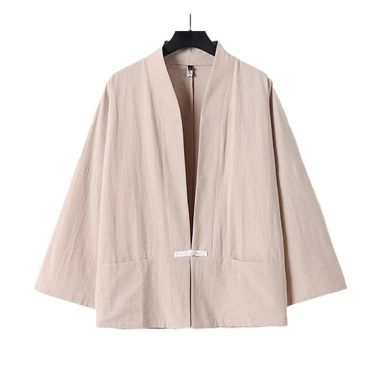 Damen Leichte Kimono-Jacke aus Baumwollmix mit lockerer Passform Shop Nory