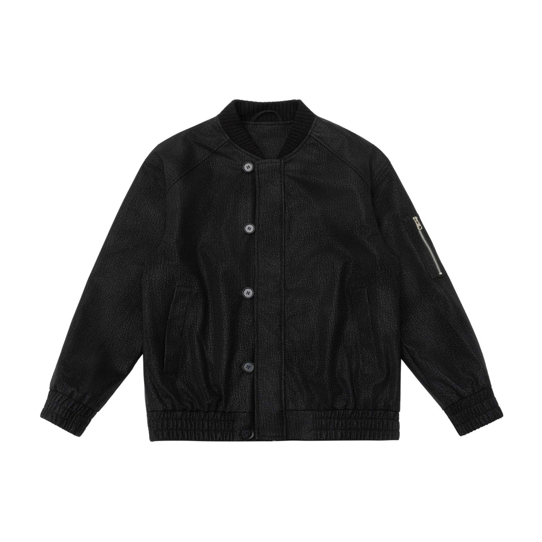 Unisex Kurzblouson im Bomberstil mit strukturierter Wildlederoptik und Rippkragen Shop Nory