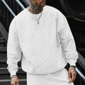 Herren lässiger oversized Sweatshirt mit strukturiertem Design