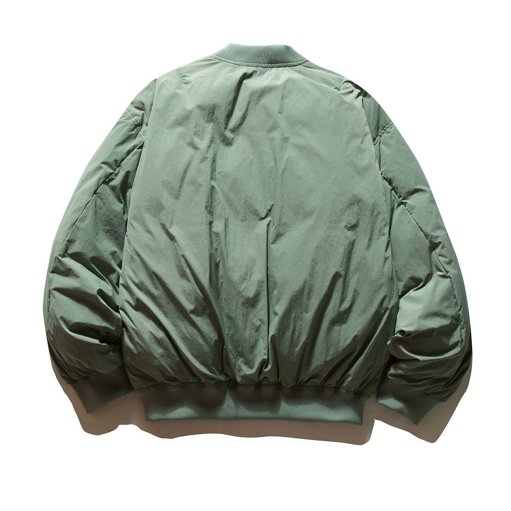 Herren Voluminöse Boxy-Bomberjacke mit wattierter Isolierung und dezenter Brust-Reißverschlusstasche Shop Nory