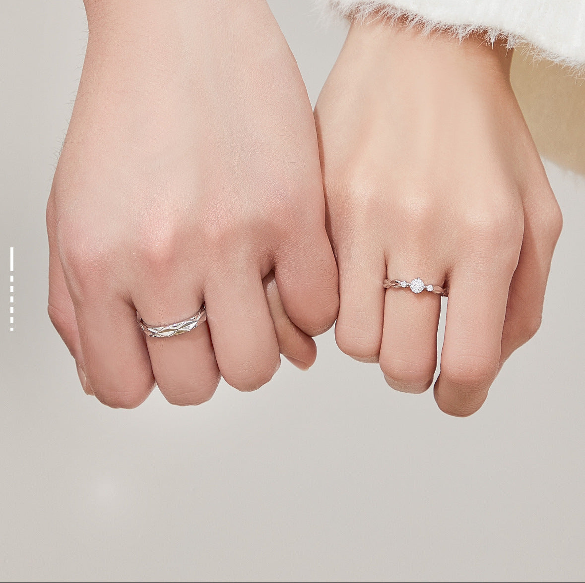 Damen Trauring-Set mit kunstvollem Design und funkelnden Zirkonia Shop Nory
