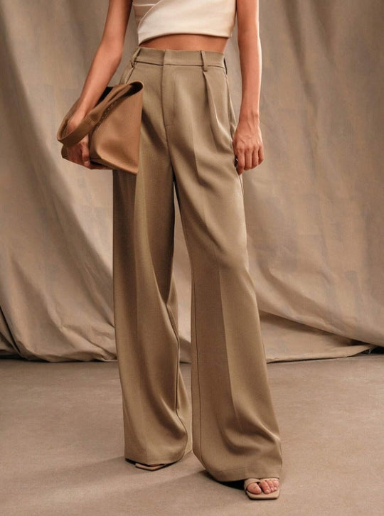 Damen weite Stoffhose