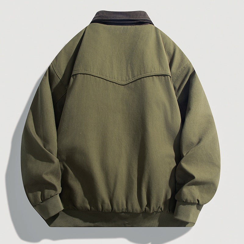 Herren Lässige Übergangsjacke mit Reißverschluss Shop Nory