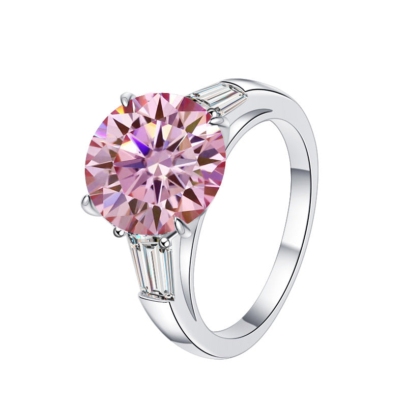 Damenring mit strahlendem blauen Kristall und eleganten Akzenten Shop Nory