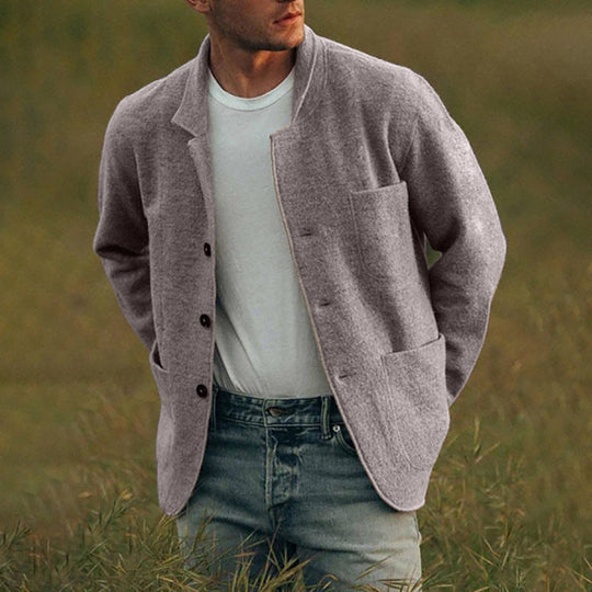 Herren bequemer und stilvoller Cardigan mit praktischen Taschen