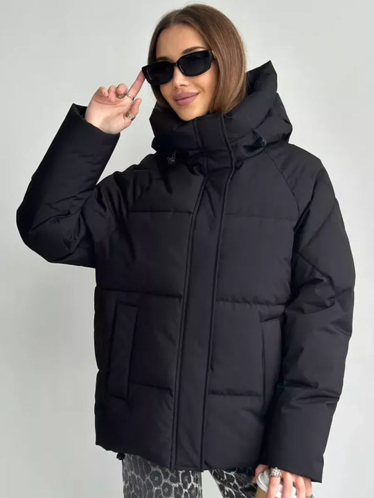 Damen Modische Oversized Daunenjacke