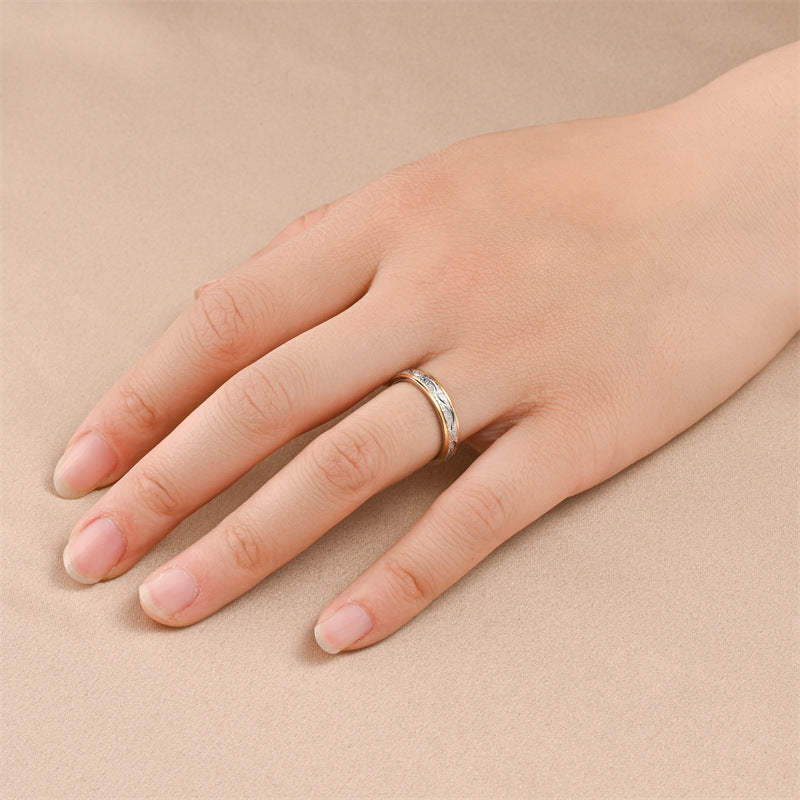 Herren Ring mit kunstvollem Wellenmuster und eleganter Doppelschicht Shop Nory