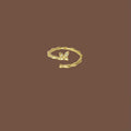 Damen Offener Ring mit elegantem Schmetterlingsdesign Shop Nory