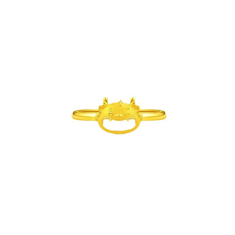 Damenring mit kreativem Krabbenmotiv und feiner Oberflächenstruktur Shop Nory