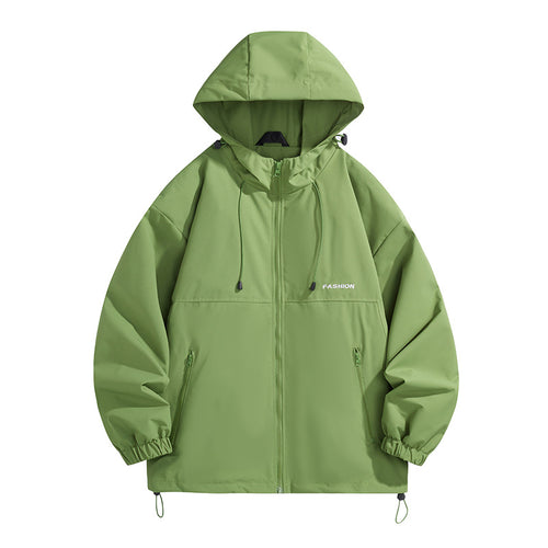 Herren Tech-Kapuzenwindbreaker mit verstellbarem Saum und wasserabweisender Membran Shop Nory