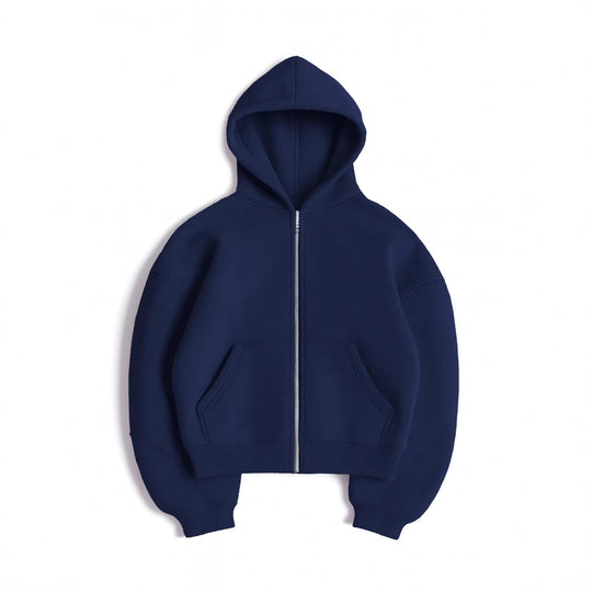 Damen Modischer Zip-Hoodie mit Oversized Schnitt