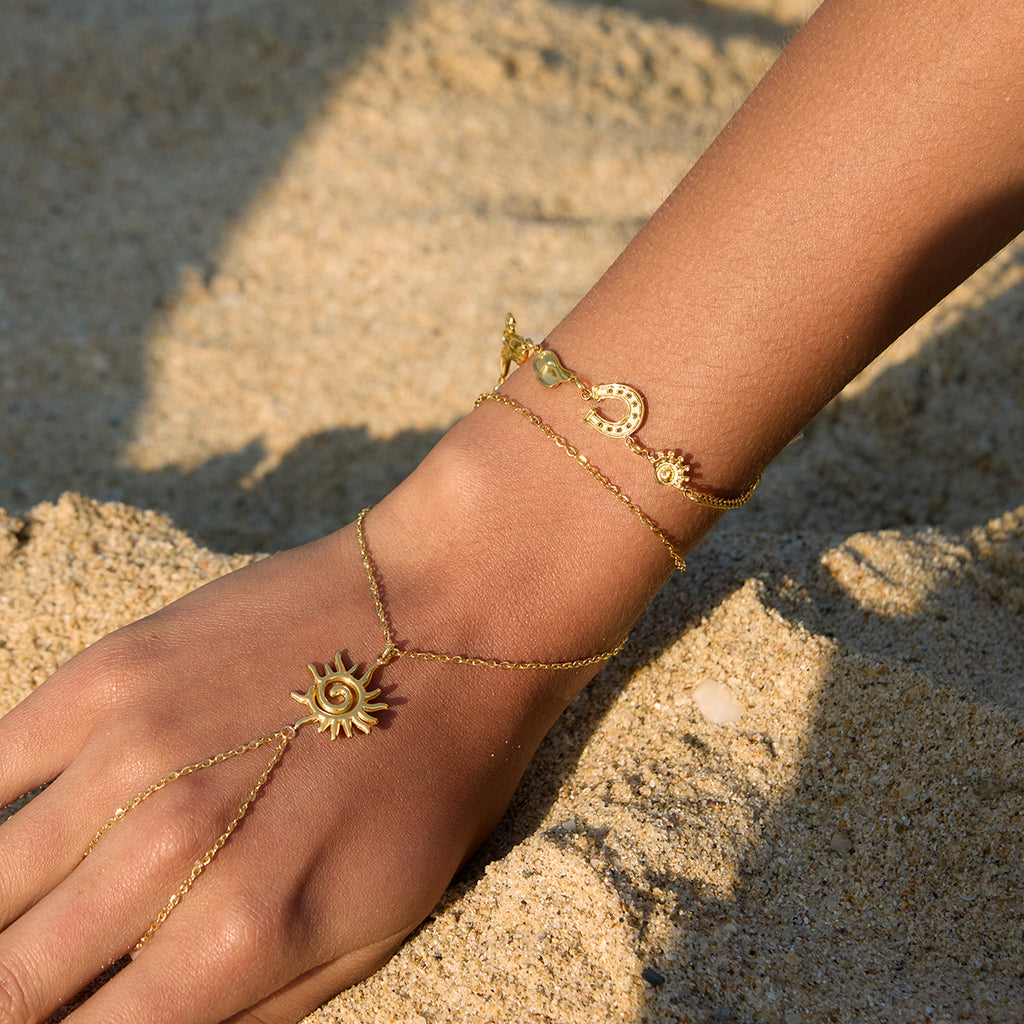 Damen Halskette mit Sonnensymbol aus hypoallergenem Edelstahl Shop Nory