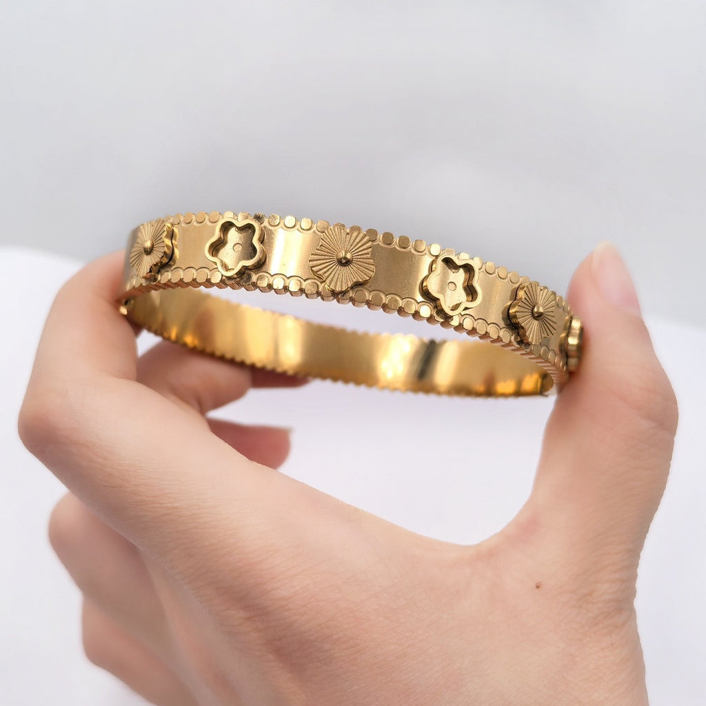 Damen elegantes Armband mit floralem Design Shop Nory