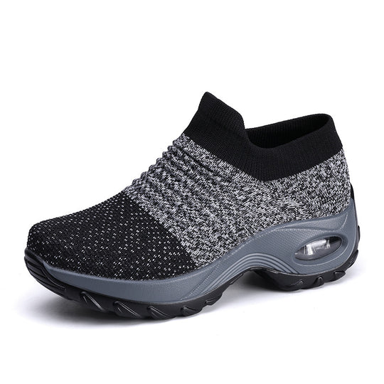 Damen gestrickter Slip-On Sportsneaker mit luftgepolsterter Zwischensohle Shop Nory