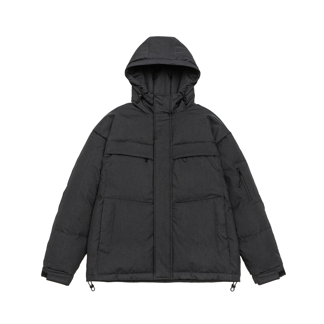 Herren Wattierte Winterparka mit Kapuze und Multitaschen Shop Nory