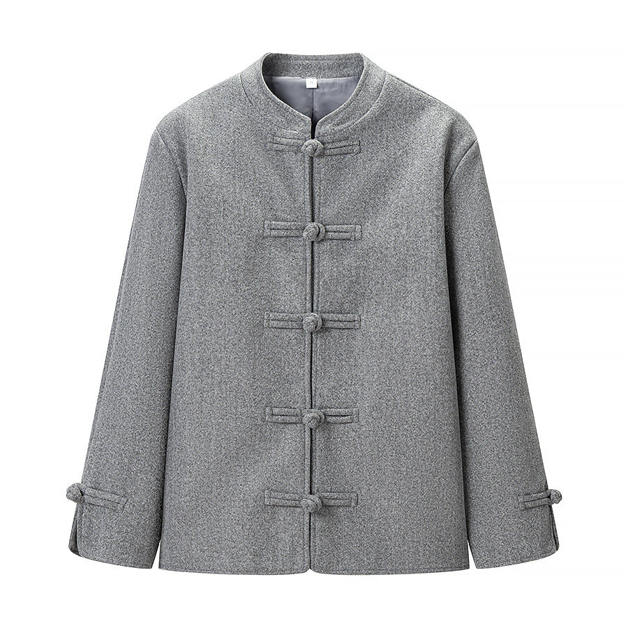 Damen Boxy Wollmix-Kurzjacke mit Knebelverschlüssen und Stehkragen Shop Nory