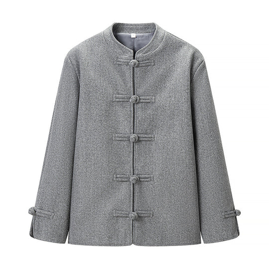 Damen Boxy Wollmix-Kurzjacke mit Knebelverschlüssen und Stehkragen Shop Nory
