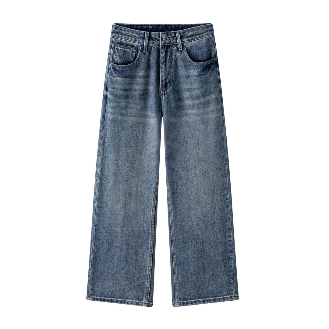 Damen Hochtaillierte gerade-geschnittene verkürzte Jeans Shop Nory