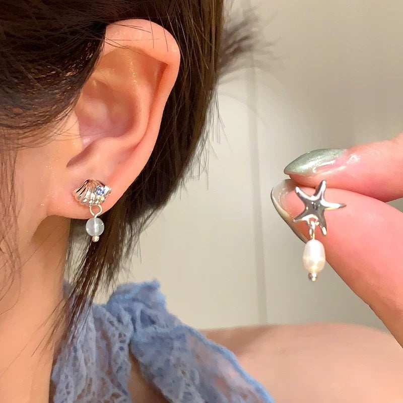 Damen Ohrstecker mit maritimem Design und bunten Perlendetails Shop Nory