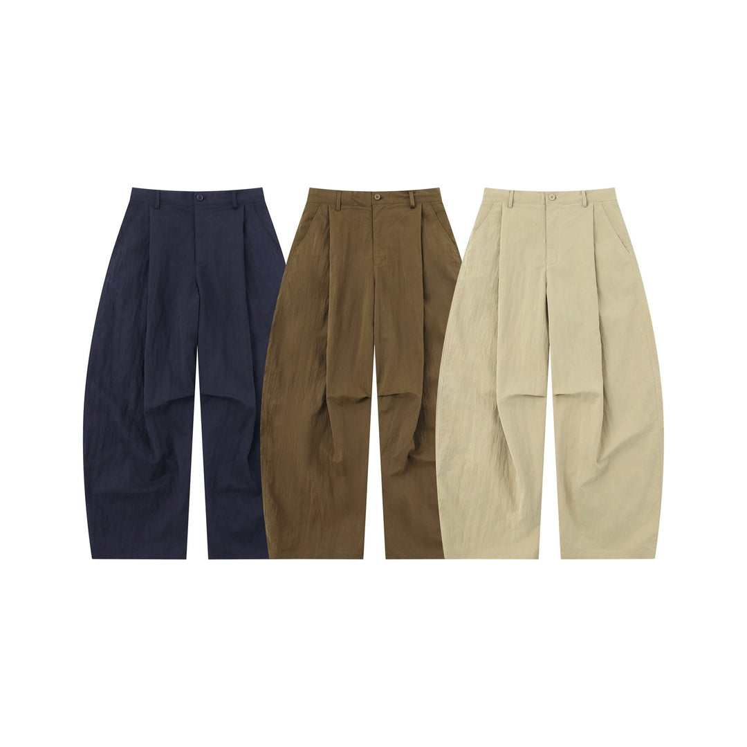 Damen Weite Culottehose mit hoher Taille und strukturierter Baumwollmischung Shop Nory